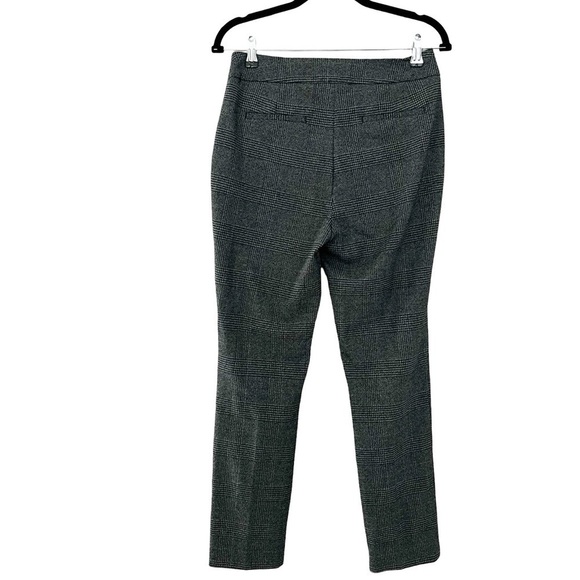 JOIE Straight Leg Plaid Gray Trousers Pants Sz 4 - Picture 3 of 6